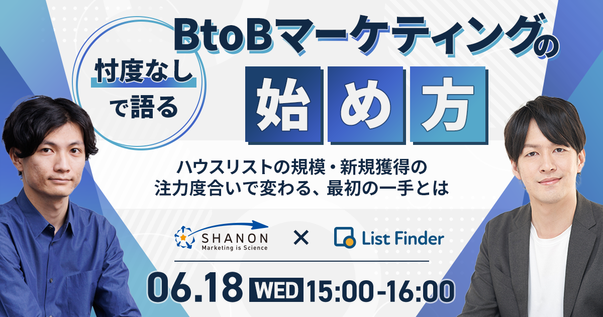 忖度なしで語る、BtoBマーケティングの始め方 〜ハウスリストの規模・新規獲得の注力度合いで変わる、最初の一手とは〜