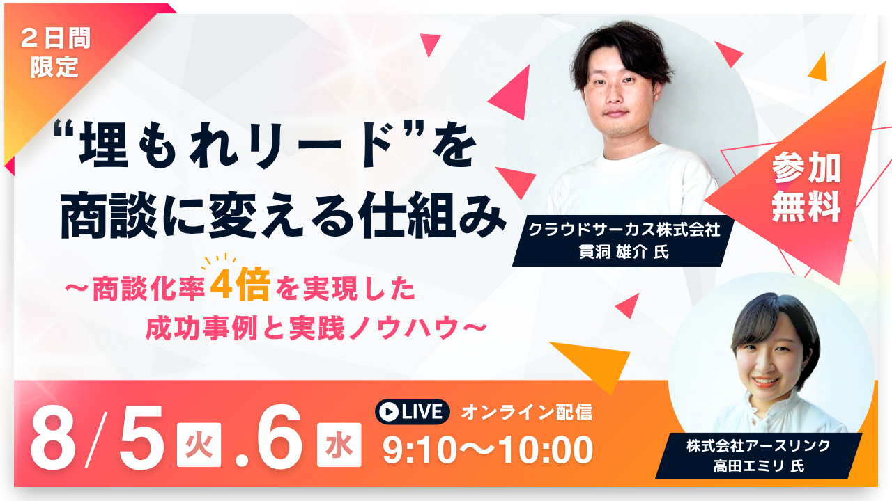 “埋もれリード”を商談に変える仕組み ～商談化率4倍を実現した成功事例と実践ノウハウ～