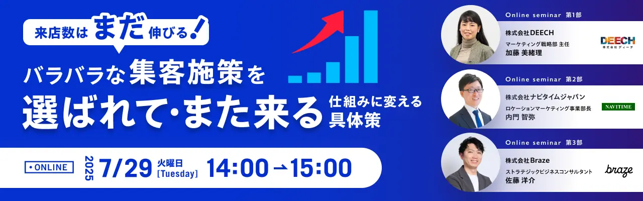 来店数は“まだ”伸びる！ バラバラな集客施策を「選ばれて・また来る」仕組みに変える具体策