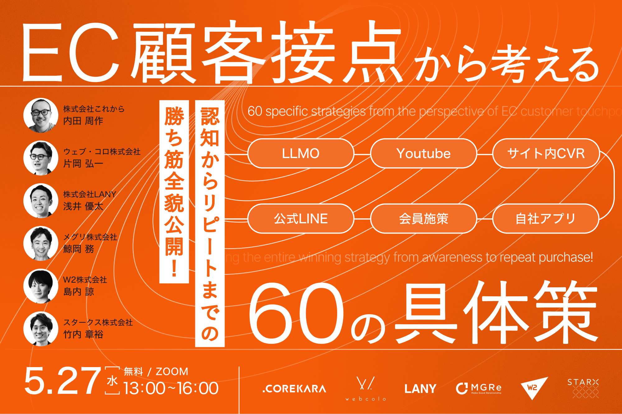 ＼バラバラの施策、卒業しませんか？／ EC顧客接点から考える60の具体策 ～認知からリピートまでの勝ち筋全貌公開～