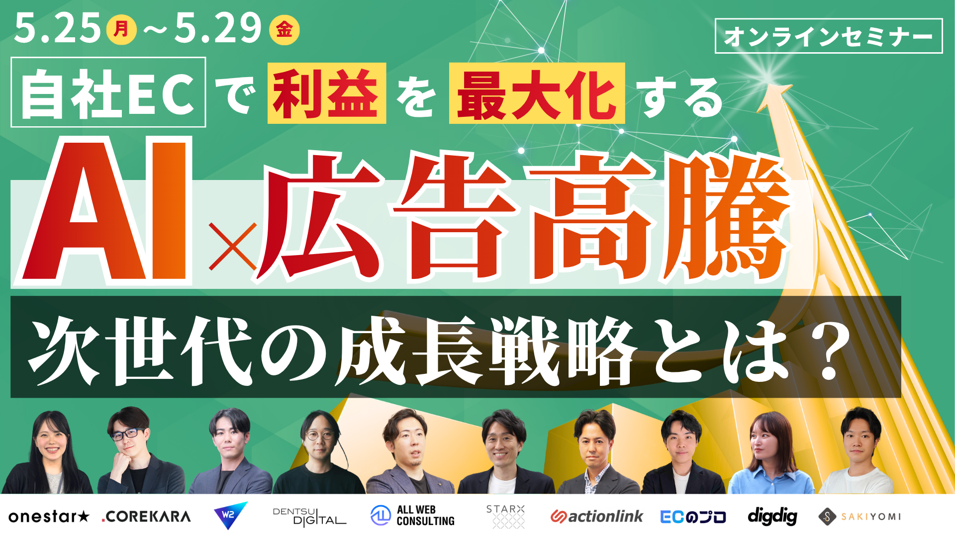 「自社ECで利益を最大化する｜AI活用×広告費高騰時代の成長戦略」のウェビナーバナー